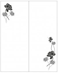 Пескоструйный рисунок Цветы 589